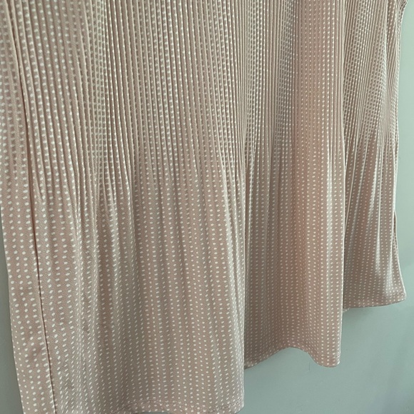 Adrianna Papell | Blush Stretch Jersey Polka Dot Top | Sz XL - Picture 12 of 14